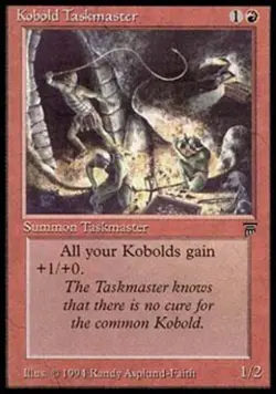 MTG English Kobold Taskmaster Light Play Normal Legends - Image 1