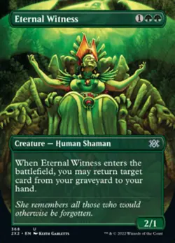 Foil Borderless Eternal Witness 368no - Uncommon Double Masters 2022 - Image 1