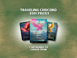 Traveling Chocobo - Custom Magic: The Gathering Card - Image 1