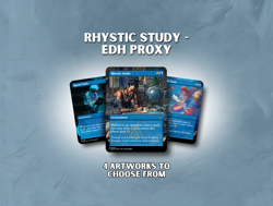 Rhystic Study - Custom Magic: The Gathering Card - Image 1