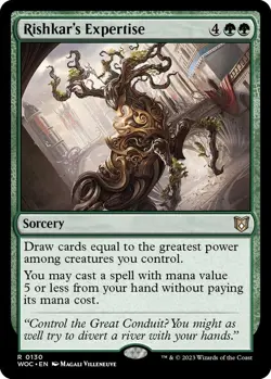 MTG Wilds of Eldraine Commander - Rishkar's Expertise - Image 1