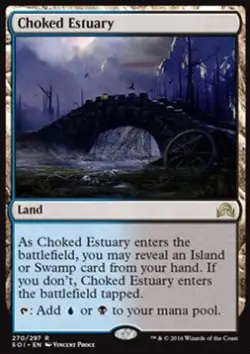 MTG CHOKED ESTUARY EXC - ESTUARIO SOFFOCATO - SOI - MAGIC - Image 1