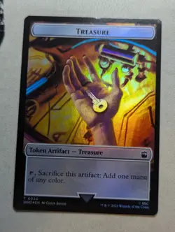 Token - Alien Rhino & Treasure - MTG - WHO - 0003 & 0030 - FOIL - Image 2