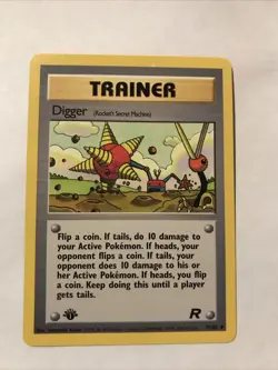 Pokemon 1st Edition Team Rocket Digger (Rocket's Secret Machine) 75/82 - Image 1