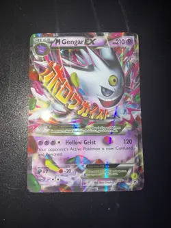 Pokemon M Gengar EX Mega Evolution Holo Promo XY XY166 Card English - Image 1