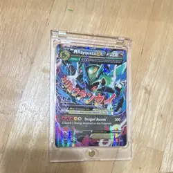 Pokemon M Rayquaza EX 61/108 Roaring Skies Ultra Rare Full Art Holo Card English - Image 1