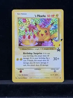 Pokemon Celebrations Birthday Pikachu Holo Rare #24 - NM/M Condition Holo - Image 1