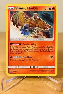 2017 POKEMON SM BSP Shining Legends Elite Trainer Box Shining Ho-Oh-Holo #SM70 - Image 2