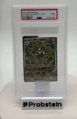 2024 Pokemon EN Surging Sparks PC ETB Magneton PSA 9 MINT - Image 1