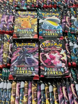 Lot of (358) Pokemon Scarlet & Violet Paldean Fates Booster Packs Sealed - Image 2
