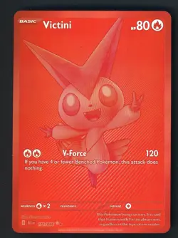 2025 Pokemon BLK EN Black Bolt Black White Rare #171 Victini - Image 1