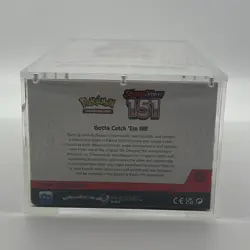 Pokemon 151 SV3.5 Booster Bundle Display Factory Sealed Case W/Acrylic Case - Image 3