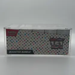 Pokemon 151 SV3.5 Booster Bundle Display Factory Sealed Case W/Acrylic Case - Image 4