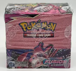 Lot (36) Pokemon SWSH Fusion Strike Booster Pack Sealed w/ Display Box Soft case - Image 2