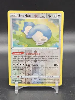 Snorlax Holo Rare SWSH04: Vivid Voltage 131/185 Colorless Reverse Holo Pokemon - Image 1