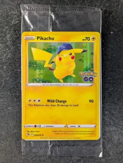 2022 Pokemon PIKACHU #028/078 Pokemon GO Promo Holo Lightning English (C) - Image 1