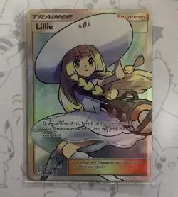 Lillie Trainer 147/149 Ultra Rare Full Art Holo Foil Pokemon SM Base Set 2017 - Image 1