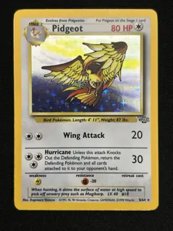 Pokemon TCG Pidgeot Jungle 8/64 Holo Unlimited Holo Rare - Image 1