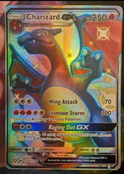 Charizard GX SV49/SV94 Full Art Holo Pokemon TCG Hidden Fates Shiny Vault NM - Image 1
