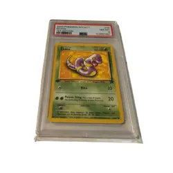 2000 PSA 8 Pokemon Ekans 1st Edition Rocket #56 Graded - Image 1
