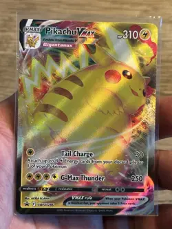 Pokemon Pikachu VMAX SWSH286 Black Star Promo Holo - Image 1