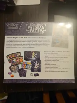 Nintendo Pokemon TCG Scarlet & Violet Paldean Fates Elite Trainer Box - 9 Packs 820650856181 - Image 2