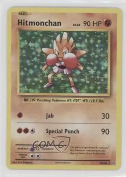 Hitmonchan Holo Pokemon XY Evolutions 20th Anniversary #62 - Image 1