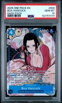 2025 One Piece Illustration Box Dash Pack Promo #ST17004 Boa Hancock SR PSA 10 - Image 1