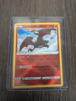 Pokemon TCG Radiant Charizard 020/159 Crown Zenith Reverse Holo Card - Image 1