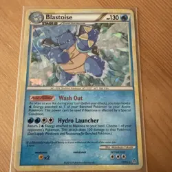 Pokemon Card Promo Blastoise 13/95 Holo Cracked Ice - Image 1