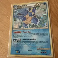 Pokemon Card Promo Blastoise 13/95 Holo Cracked Ice - Image 2