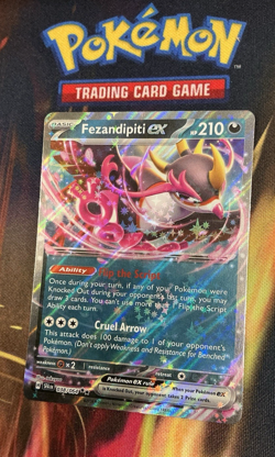 Fezandipiti EX 38/64 Shrouded Fable SFA Near Mint NM Pokemon TCG + Free Card! - Image 3