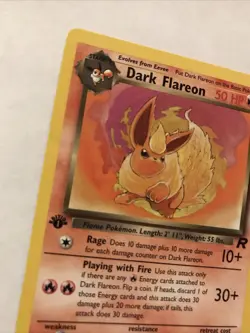 Dark Flareon - 35/82 - Pokemon Team Rocket 1st Edition Card LP - Image 2