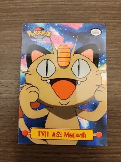 Pokemon Topps TV Animation Edition #TV11 #52 Meowth! Puzzle Card! - Image 1