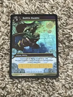 World of Warcraft - Goblin Gumbo - Fires of Outland - TCG - 2007 - Loot Card - Image 1