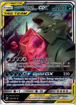 Mega Sableye & Tyranitar GX 126/236 SM - Unified Minds - Pokemon Card - NM - Image 1