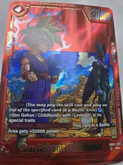 Son Gohan : Childhood SB02-006 Alt Art Manga Booster 02 Dragon Ball Card English - Image 2