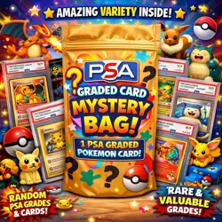PSA 10 ALL GEM MINT Graded Pokemon Card Mystery Slab Bag Vintage Modern - Image 1