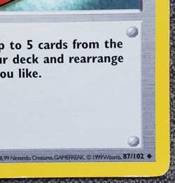 1st Edition Shadowless Pokedex - Base Set - #87/102 - Vintage Pokemon Card 1999 - Image 4