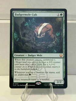 Badgermole Cub MTG Magic The Gathering Avatar (0167) MINT, GORGEOUS CARD - Image 1