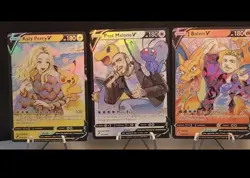 Post Malone J Balvin Katy Perry Anime Pokemon Waifu 3 Pc Doujin ACG DIY Art card - Image 2