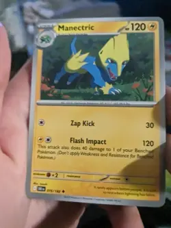 Manectric #076/182 SV Destined Rivals Uncommon Pokemon 2025 TCG Card - Image 1