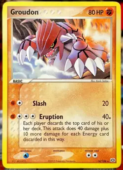 Groudon - 014/106 Emerald #14/106 Non Holo Rare Pokemon Card - Image 1