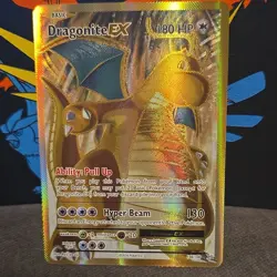 Pokemon Dragonite EX 180 HP Ultra Rare Full Art Holo 106/108 Evolutions Card - Image 1
