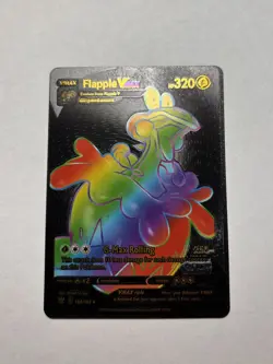 Flapple VMAX 164/163 Rainbow HP320 Black Foil Fan Art Display Card - NM - Image 1