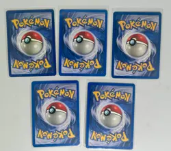 Pokemon Base Set 2 5 card Family set Nidoran M F Nidorina Sandshrew Goldeen - Image 2