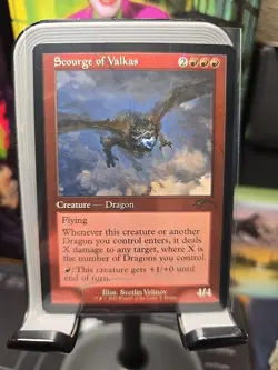 Scourge of Valkas (Retro Frame) MagicFest Cards Foil - Image 1