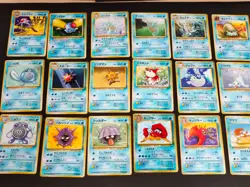 18 cards Pokemon card Japanese Old Back Seel Dewgong Kingler Staryu bulk fym9-3 - Image 1