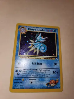 Misty's Seadra Prerelease Holo Card 009/132 WOTC Promo Near Mint Condition - Image 1