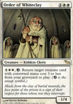 1x Order of Whiteclay Moderate Play, English Shadowmoor MTG Magic - Image 1
